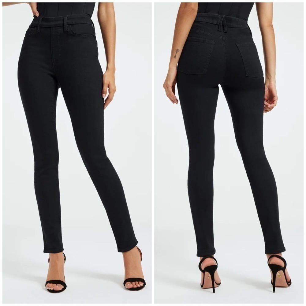 Good American POWER STRETCH PULL-ON SKINNY JEANS M